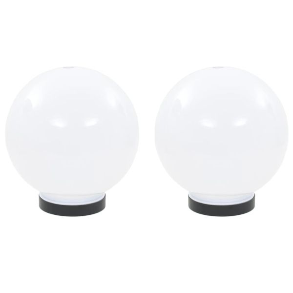 Градински сфери за LED лампи, 2 бр, 20 см, PMMA