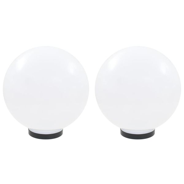 Градински сфери за LED лампи, 2 бр, 30 см, PMMA