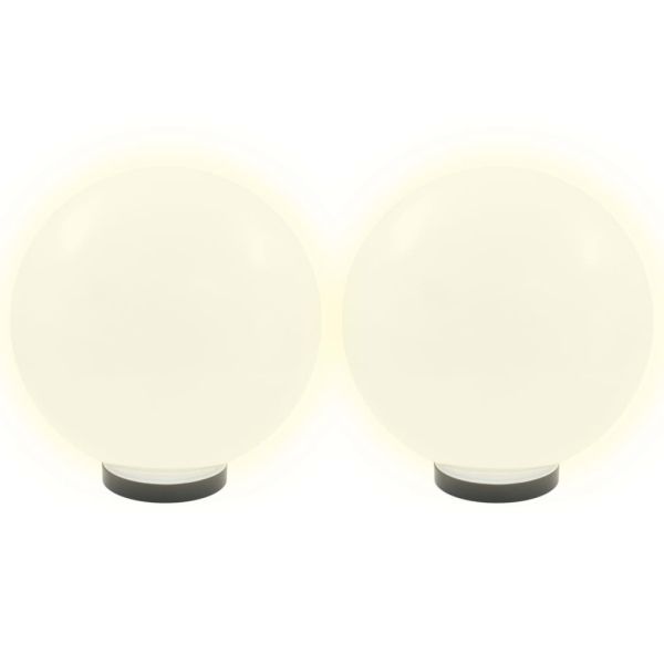 Градински сфери за LED лампи, 2 бр, 30 см, PMMA