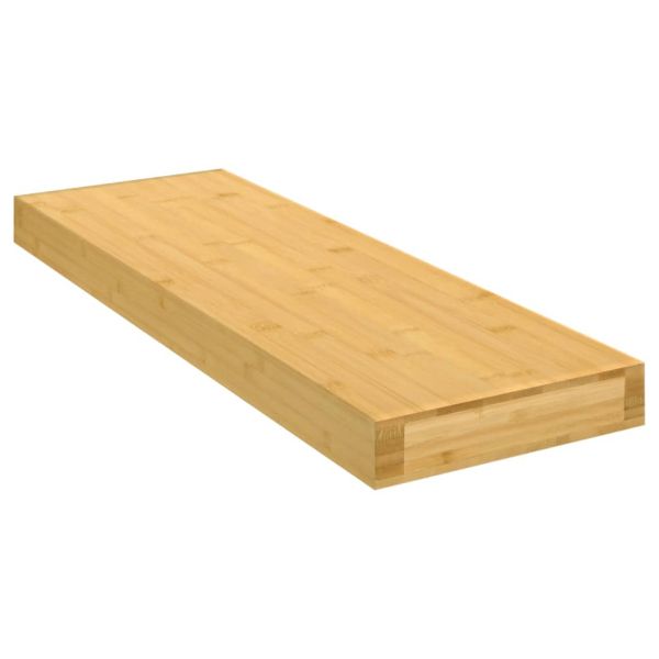 Стенен рафт 60x20x4 см бамбук