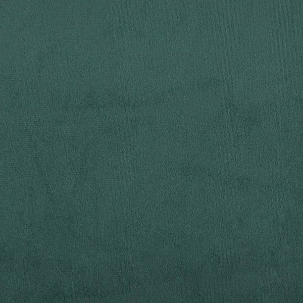 3-местен диван с табуретка, тъмнозелен, 180 см, кадифе