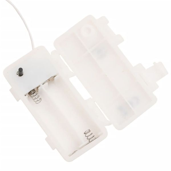 Коледни лампи с LED, 3 бр, сгъваеми, червени