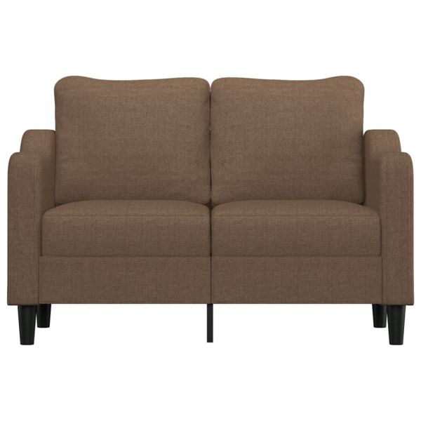 2-местен диван, Кафяв, 120 см, плат