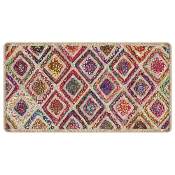 Перящ се килим многоцветен 80x150 см