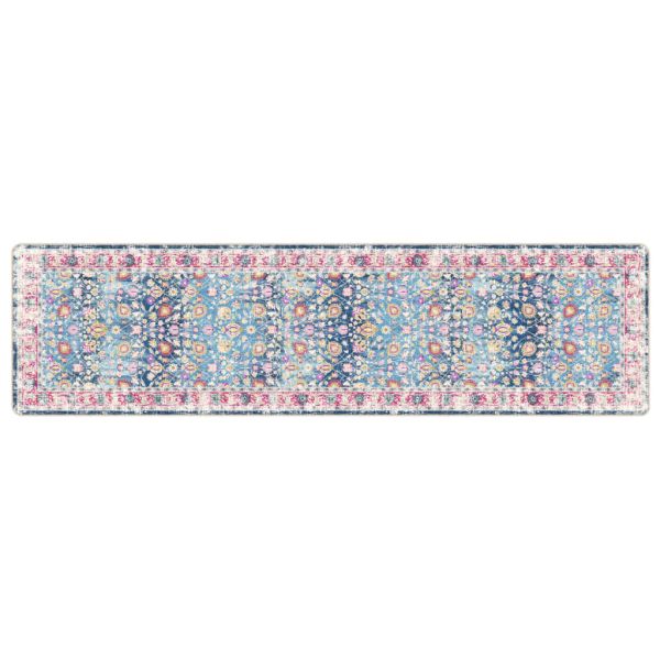 Перящ се килим многоцветен 80x300 см