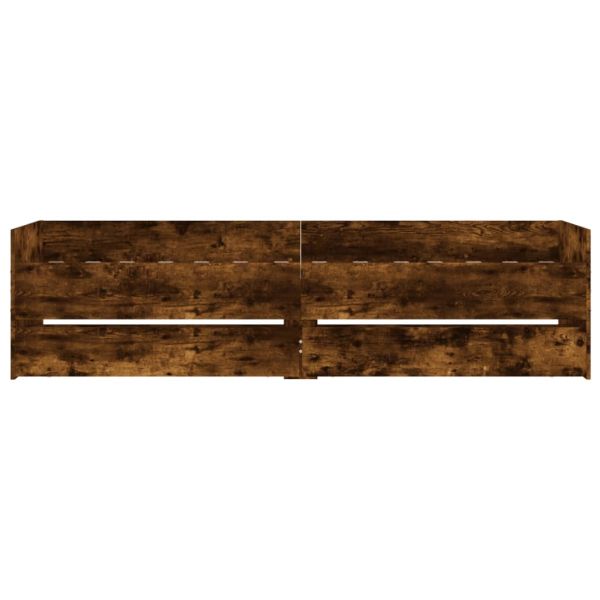 Рамка за легло с чекмеджета опушен дъб 75x190 см Small Single