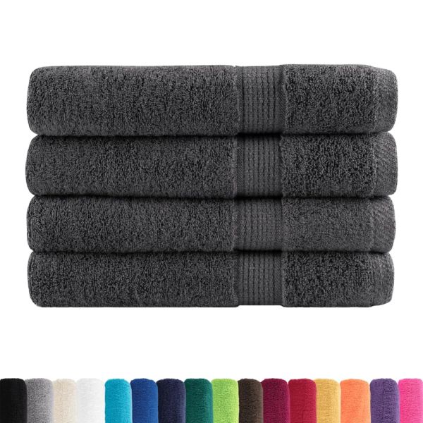Премиум кърпи SOLUND 4 бр антрацит 100x200 см 600 gsm