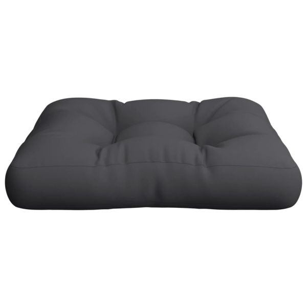 Палетна възглавница черна 58x58x10 см плат