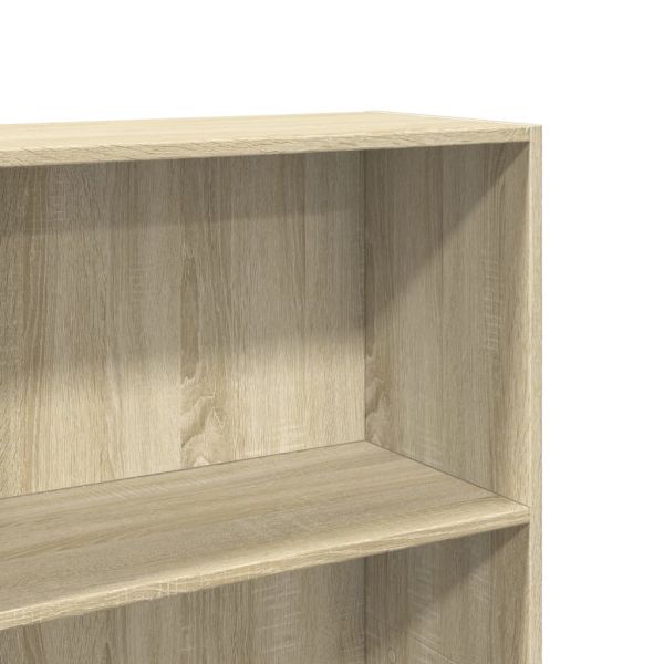 Библиотека, сонома дъб, 60x30x152 см, инженерно дърво