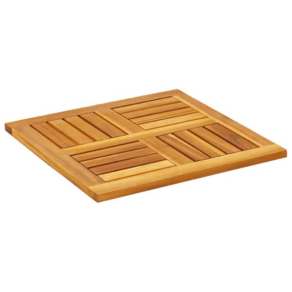 Плот за маса, 50x50x2 см, квадратен, акациево дърво масив