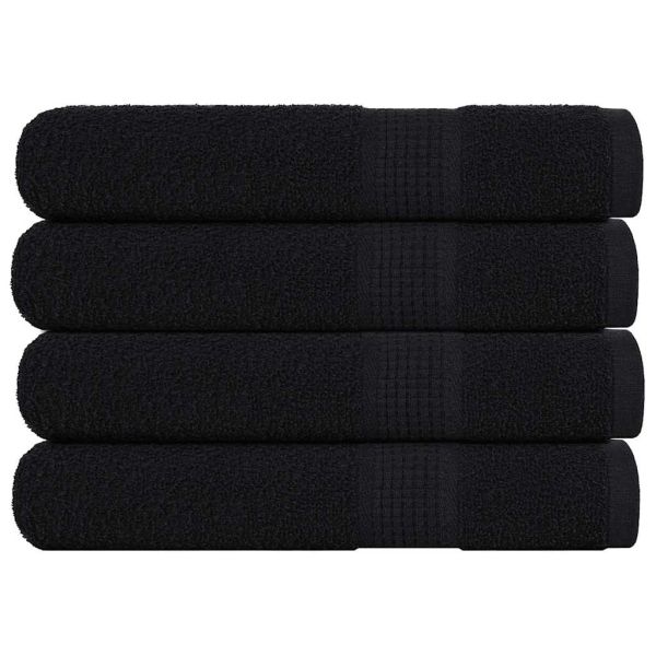 Кърпи FROGN 4 бр. Черни 100x200 см 360 г/м²