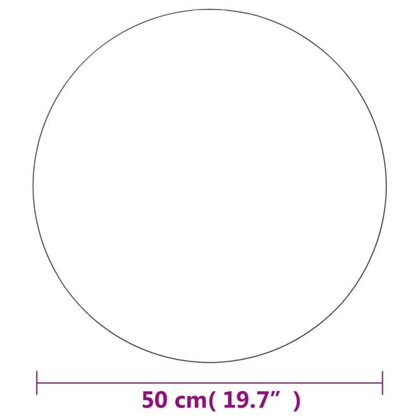Стенно огледало, 50 см, кръгло