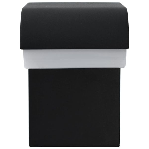 Външна LED стенна лампа 9 W, черна, овална