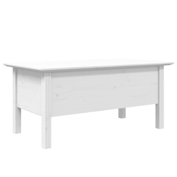 Маса за кафе BODO, бяла, 100x55x46 см, бор масив