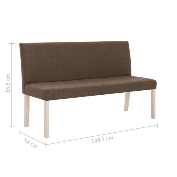 Пейка, 139,5 см, кафява, полиестер