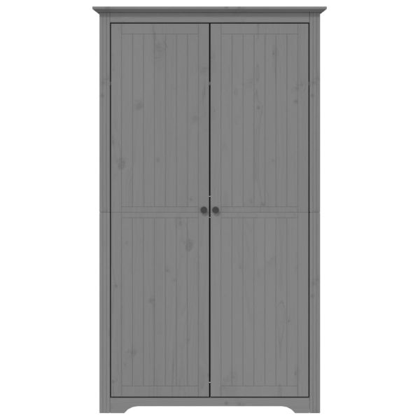 Гардероб BODO, сив, 99x53,5x173 см, бор масив