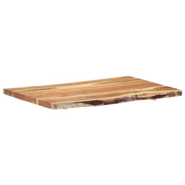 Плот за маса, акациево дърво масив, 100x(50-60)x3,8 cм