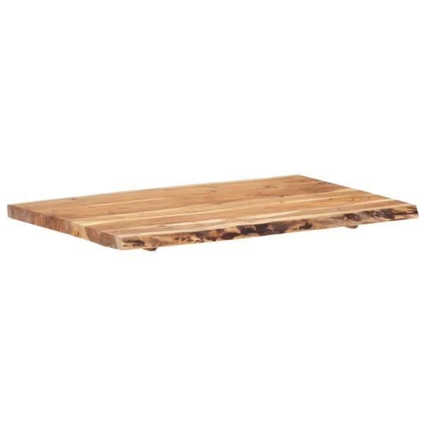 Плот за маса, акациево дърво масив, 100x(50-60)x3,8 cм