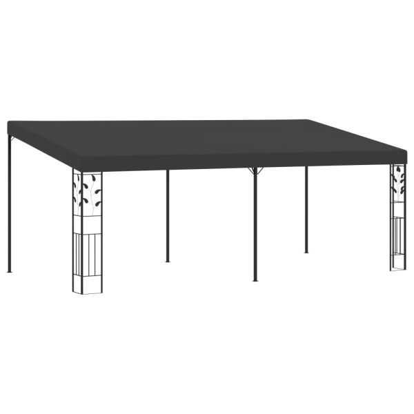 Шатра за стенен монтаж, 6x3x2,5 м, антрацит