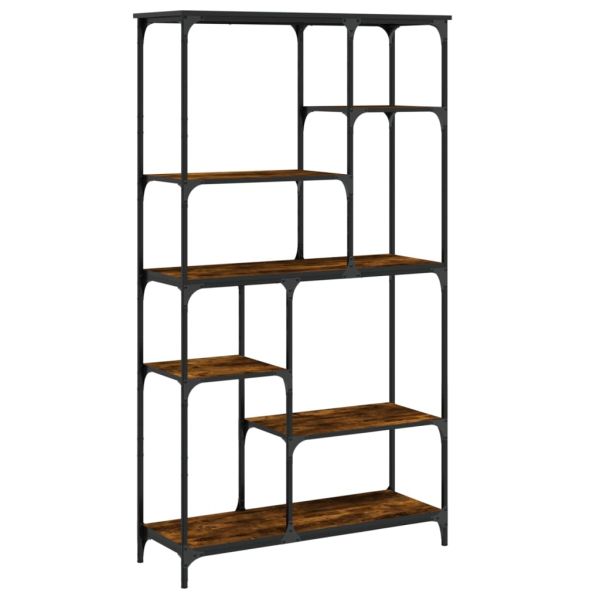 Рафт за книги 10 нива 99 x 35,5 x 176 cm Опушен дъб