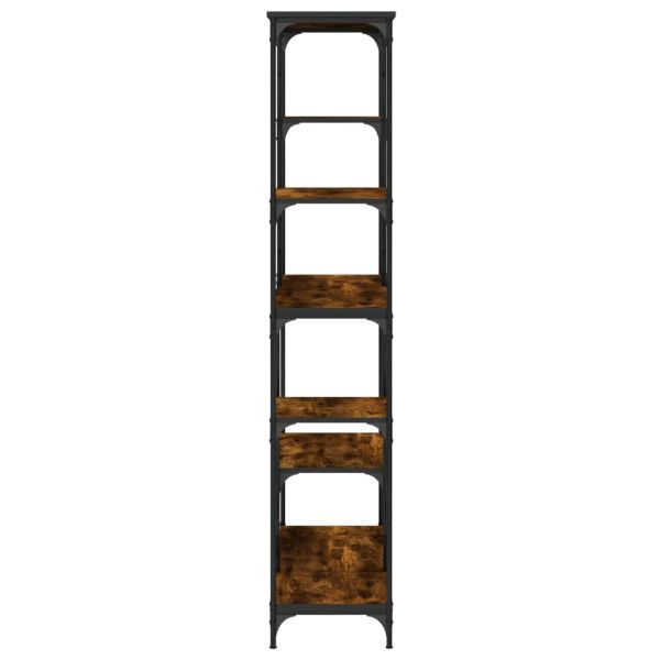 Рафт за книги 10 нива 99 x 35,5 x 176 cm Опушен дъб