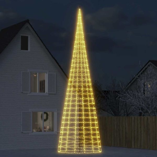 LED коледна елха 3000 LED топло бяло 800 см