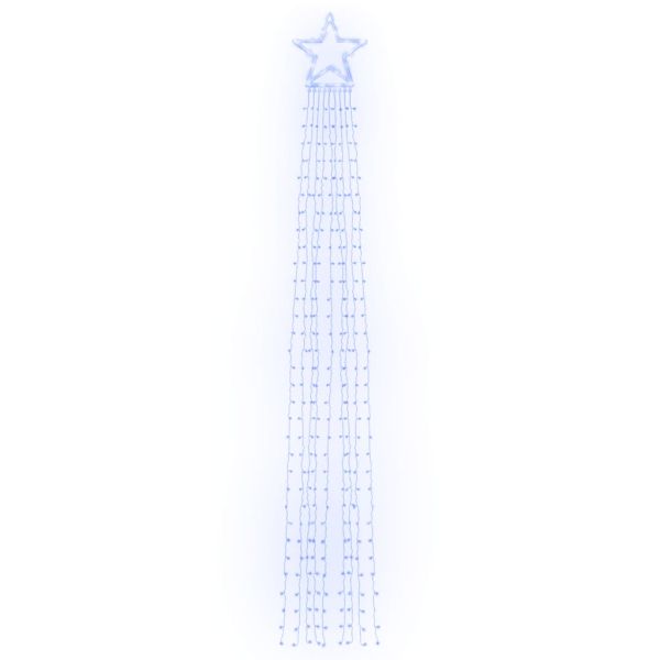 Коледни лампички за елха 320 LED сини 375 см