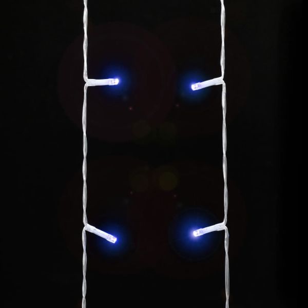 Коледни лампички за елха 320 LED сини 375 см