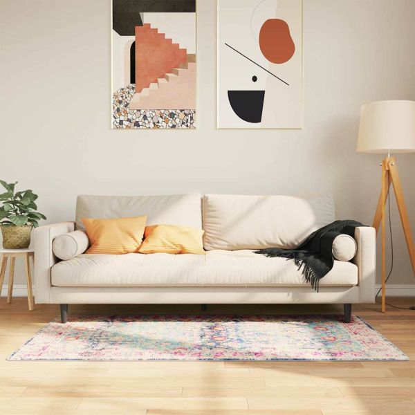 Перящ се килим многоцветен 80x150 см