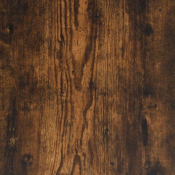 Рамка за легло с табла, опушен дъб, 120x200 см