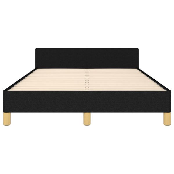 Рамка за легло без матрак, черна, 120x190 см, плат