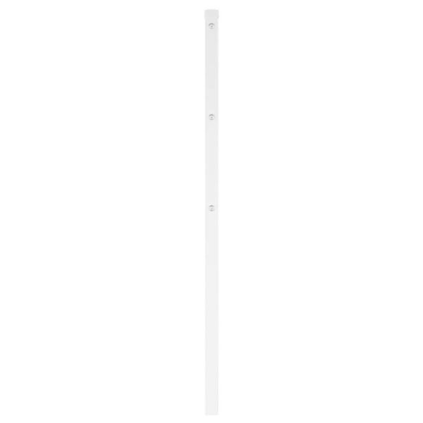 Метална резервна табла за легло, бяла, 160 см