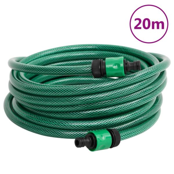 Маркуч за басейн, зелен, 20 м, PVC