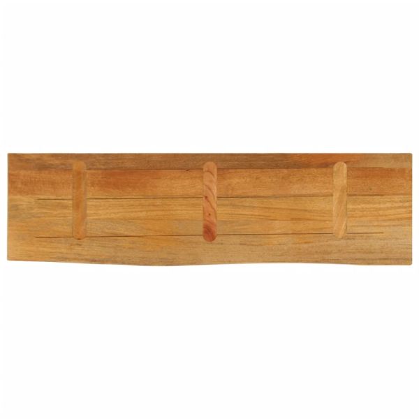 Плот за маса, жив ръб, 120x40x3,8 см, масивно дърво манго