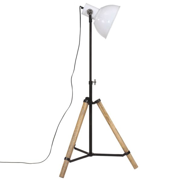 Подова лампа, 25 W, бяла, 75x75x90-150 см, E27