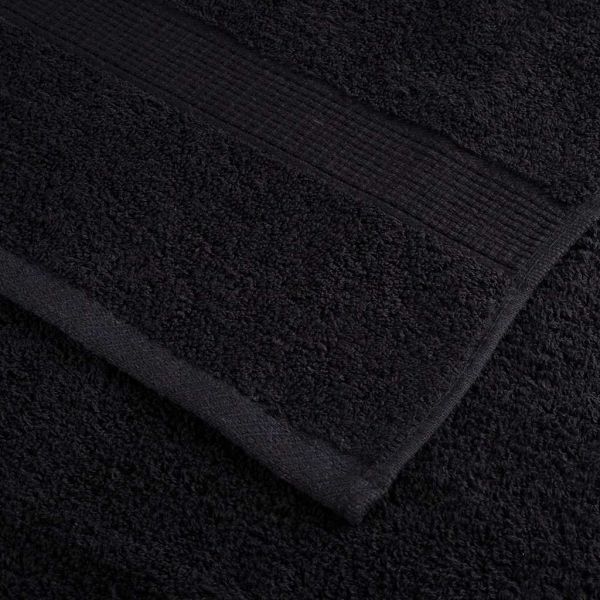 Премиум кърпи SOLUND 2 бр черни 100x200 см 600 gsm