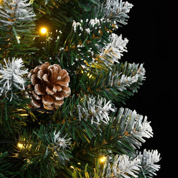 Изкуствена тънка коледна елха, 150 LED, 150 см