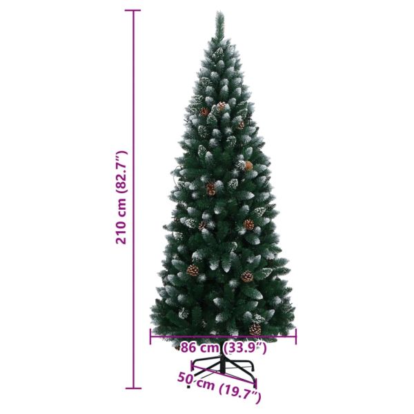 Изкуствена коледна елха, 300 LED, 210 см
