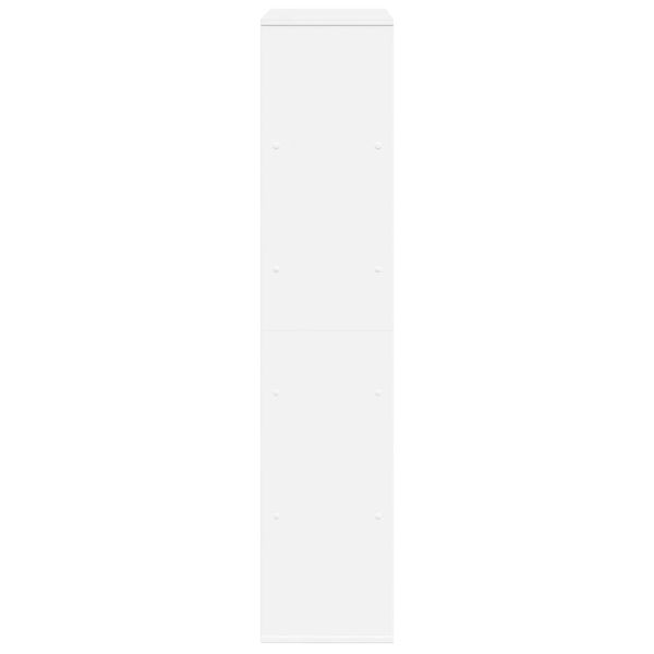 Библиотека, бяла, 100x33x156,5 см, инженерно дърво