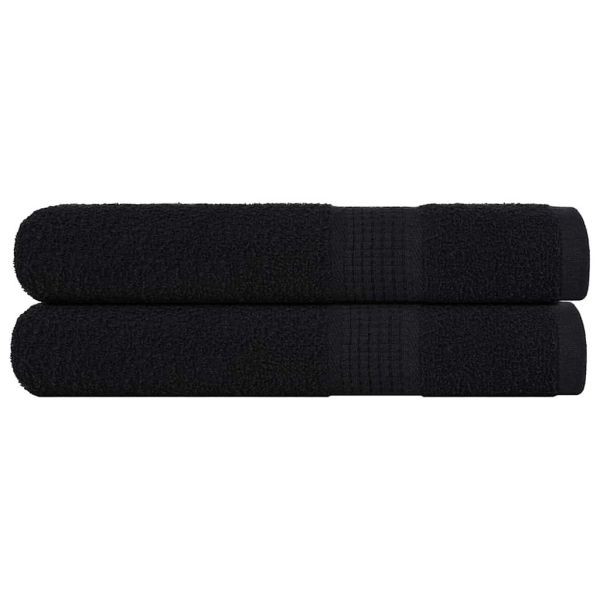 Кърпи FROGN 2 бр. Черни 100x200 см 360 г/м²