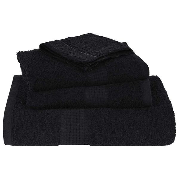 Кърпи FROGN 2 бр. Черни 100x200 см 360 г/м²