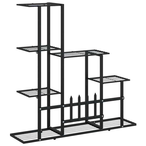 Цветарник, 94,5x25x88 см, черен, метал