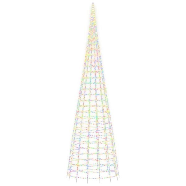 LED коледна елха 3000 LED цветни 800 см
