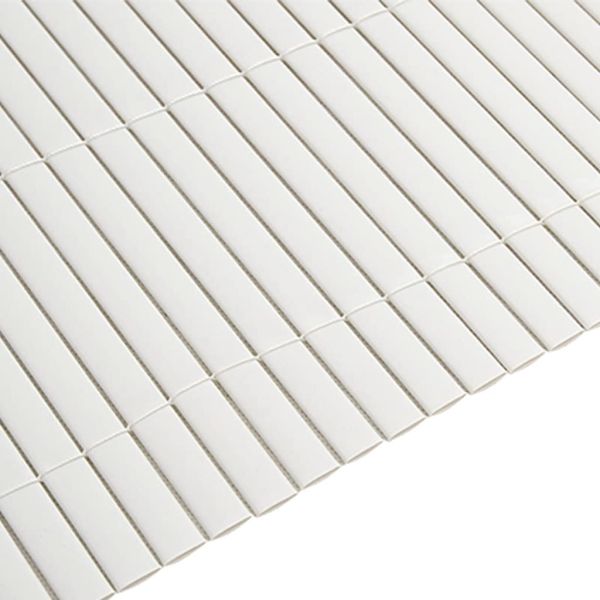 Градинска ограда, двустранна, бяла, 1,8x3 м, PVC