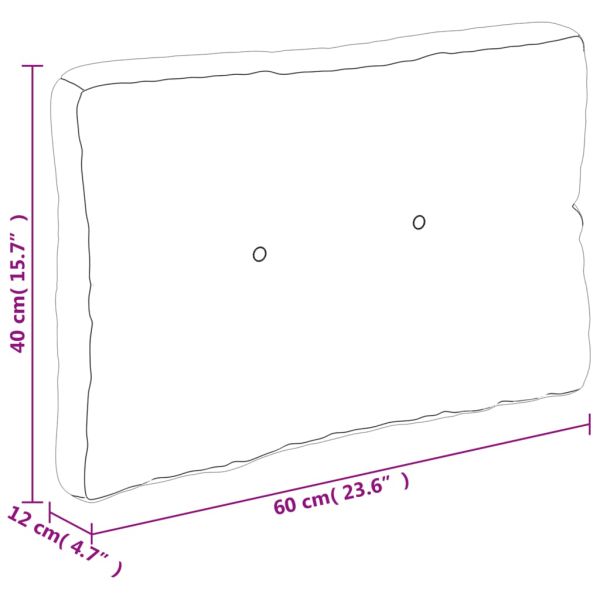 Палетни възглавници, 2 бр, многоцветни, текстил
