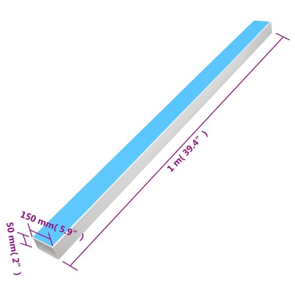 Кабелен канал самозалепващ 150x50 мм 10 м PVC