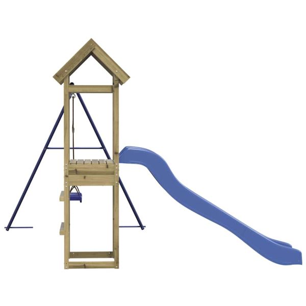 Комбинирано детско съоръжение за игра, импрегниран бор