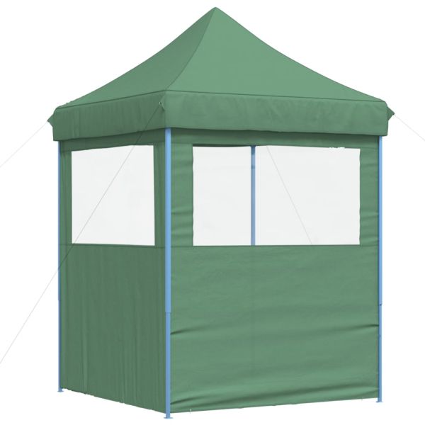 Сгъваема парти шатра pop-up с 2 странични стени зелена