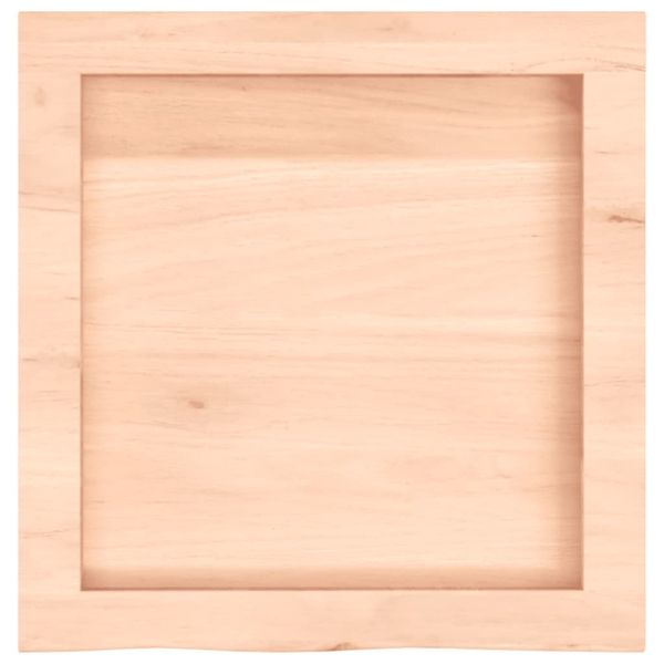 Плот за баня 40x40x(2-6) см необработено масивно дърво