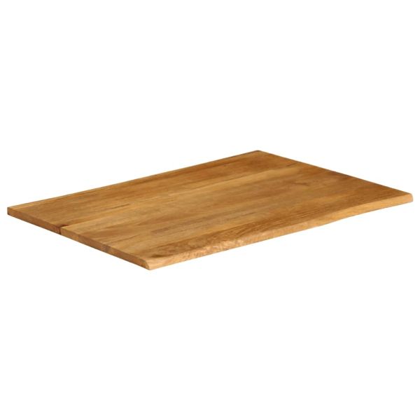 Плот за маса, 90x80x3,8 см, жив ръб, масивно дърво манго